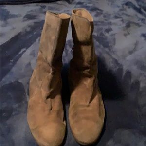 Suede Taupe Boots